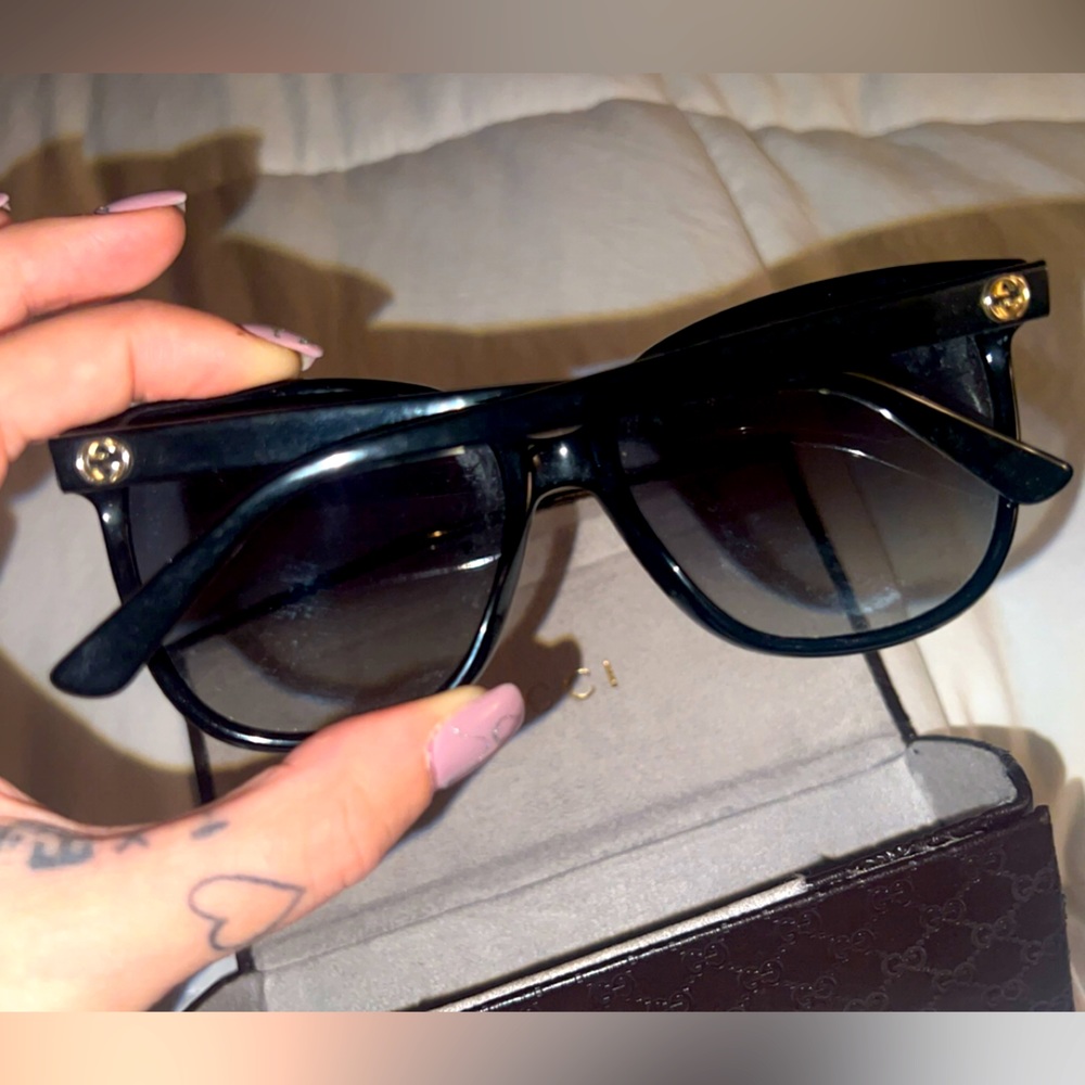 Gucci sun glasses with case included